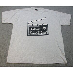 Vintage BEST Shirt Men's Extra Large Wax Works Behind the Scenes USA Made 90's